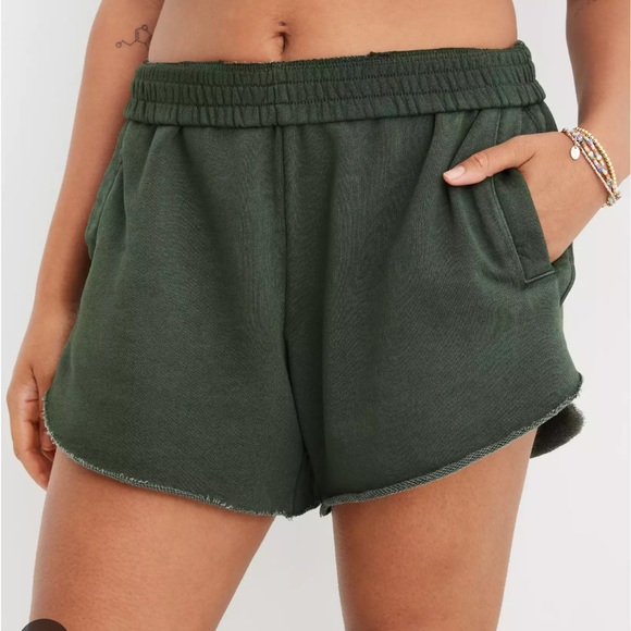aerie Pants - Aerie Fleece of Mind High Waisted Short